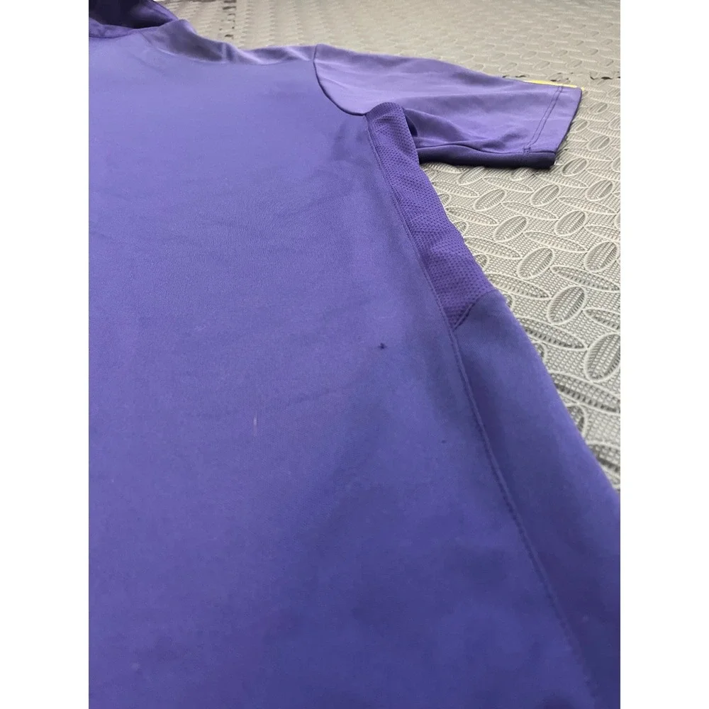 Nike Polo Shirt Mens‎ L Purple ECU Pirates East Carolina Dri-Fit 24381X-EC1